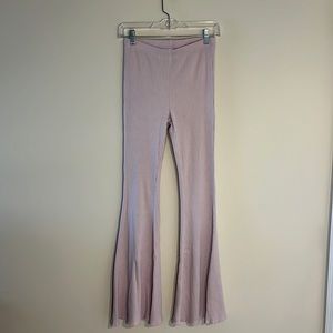 Aerie Ribbed Flare Leg Lounge Pants